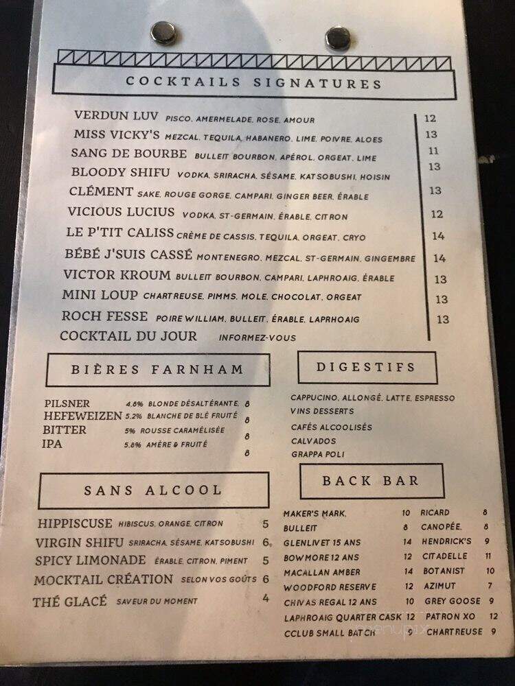 Pigor - Montreal, QC menu_pic