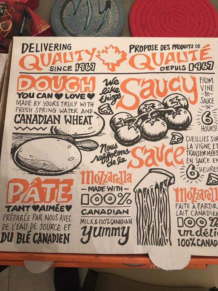 Pizza Pizza - New Westminster, BC menu_pic