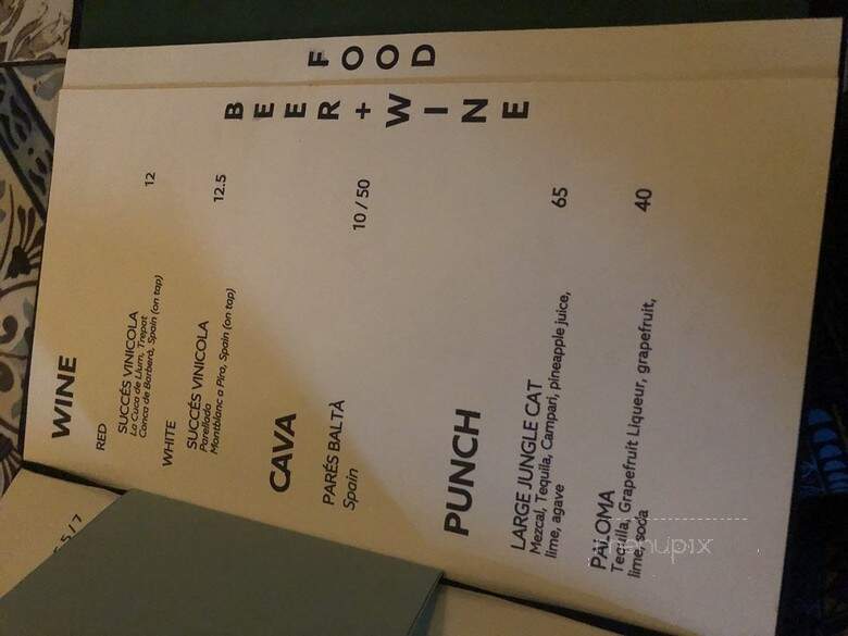 Cordova - Montreal, QC menu_pic