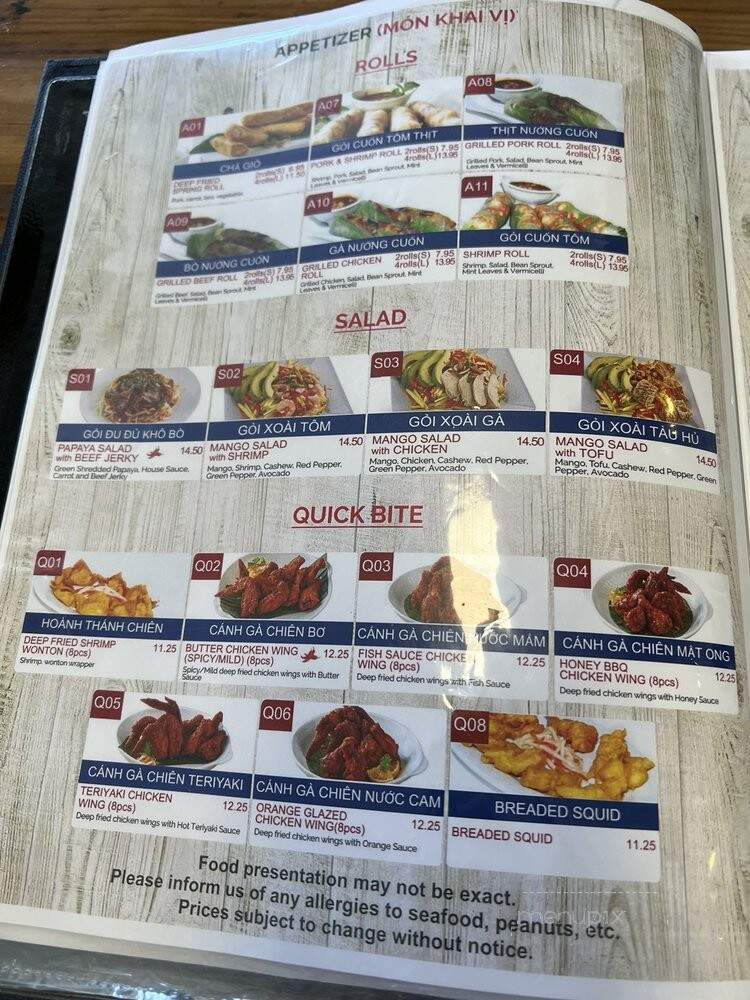 Toronto Pho - Toronto, ON menu_pic