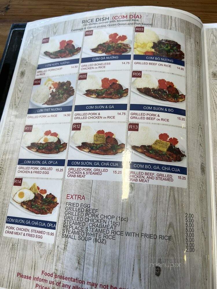 Toronto Pho - Toronto, ON menu_pic