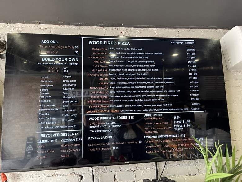 Revolver Pizza - Etobicoke, ON menu_pic