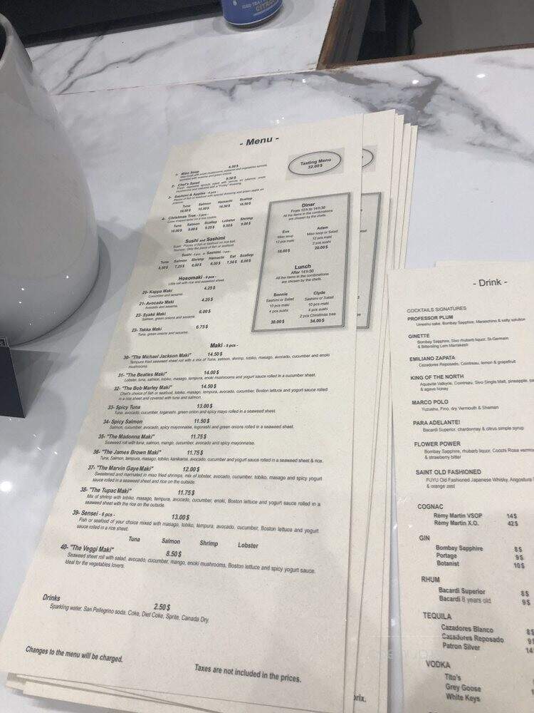 Saint Sushi Westmount - Westmount, QC menu_pic