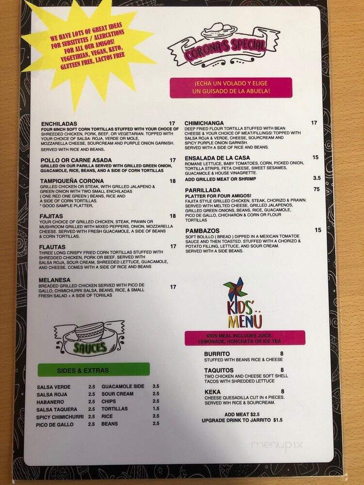 Corona's Mexican Restaurant - Mission, BC