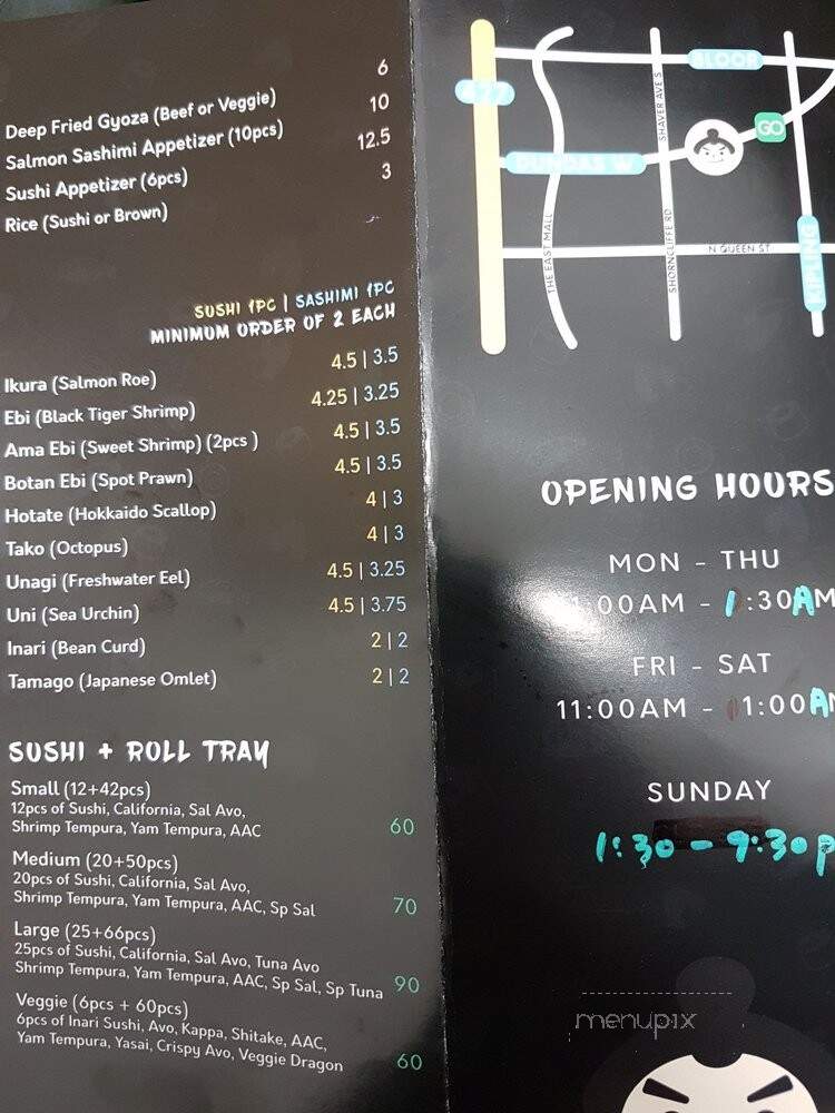 Sumo Boi Sushi - Etobicoke, ON menu_pic