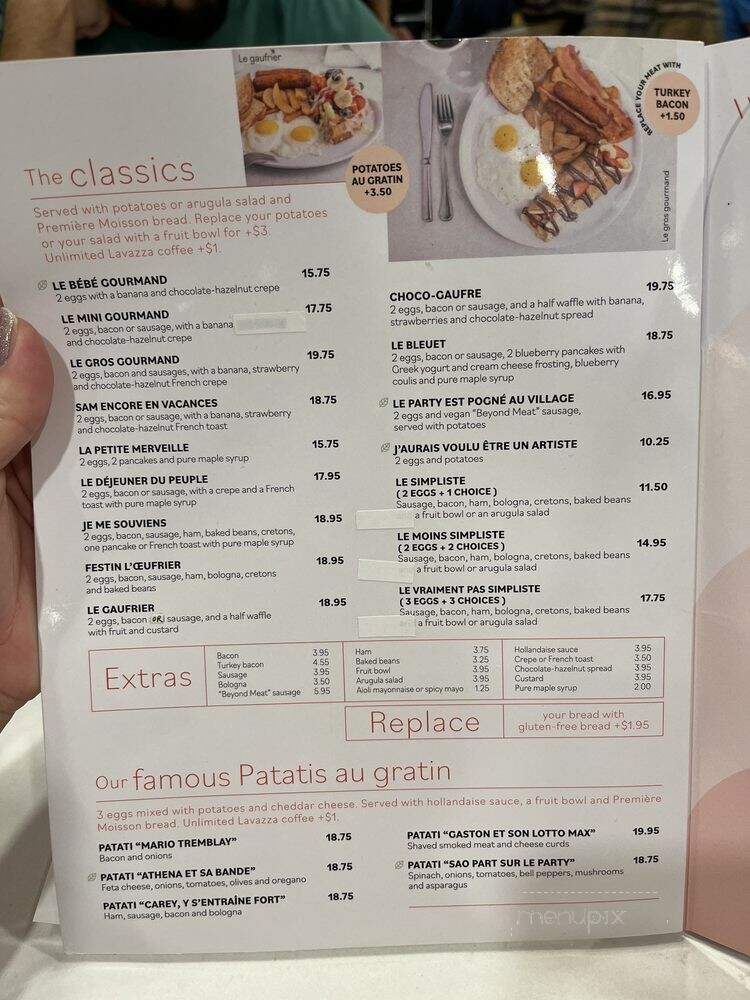 L'Oeufrier - Montreal, QC menu_pic