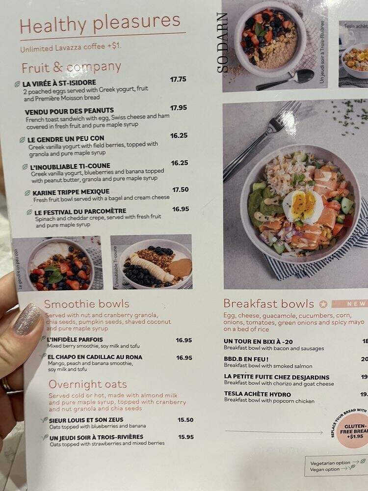 L'Oeufrier - Montreal, QC menu_pic
