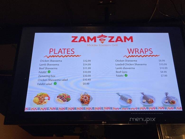 ZamZam - Vancouver, BC menu_pic