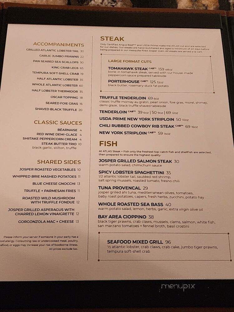 Atlas Steak + Fish - Edmonton, AB