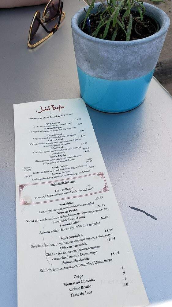 Jules Bistro - Toronto, ON menu_pic