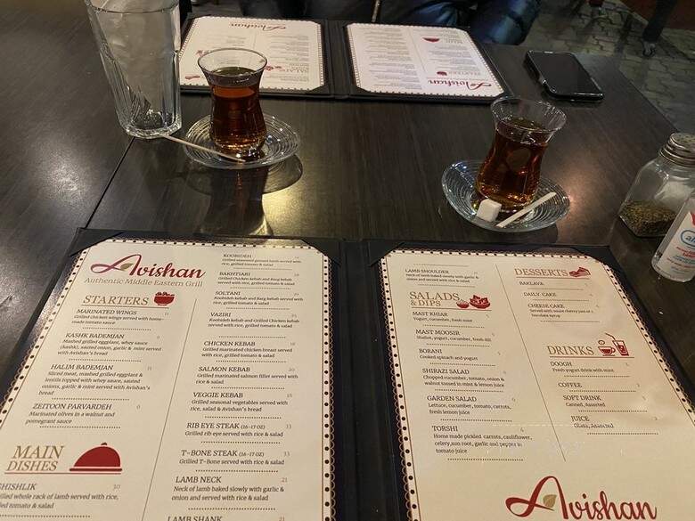 Avishan Authentic Middle East Grill - Langley, BC menu_pic
