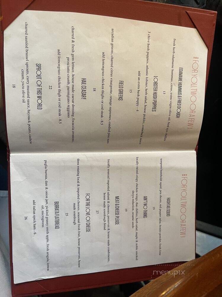 The Red Accordion - Vancouver, BC menu_pic