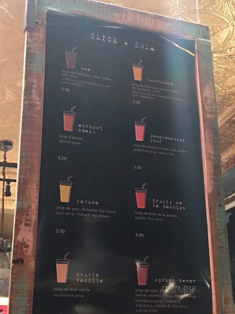 Slice + Soda - Montreal, QC menu_pic