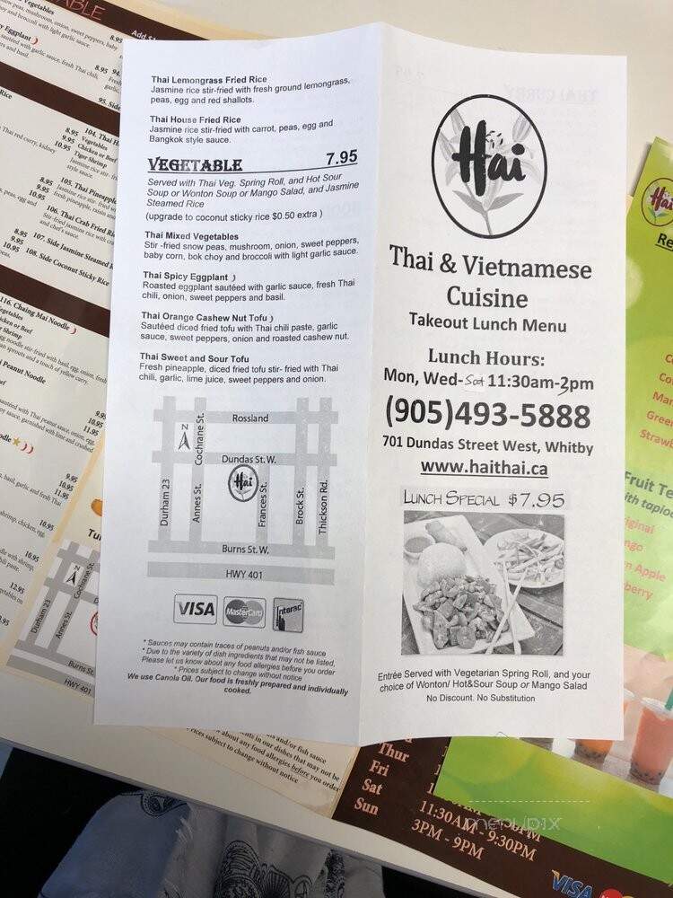 Hai Thai & Vietnamese Cuisine - Whitby, ON