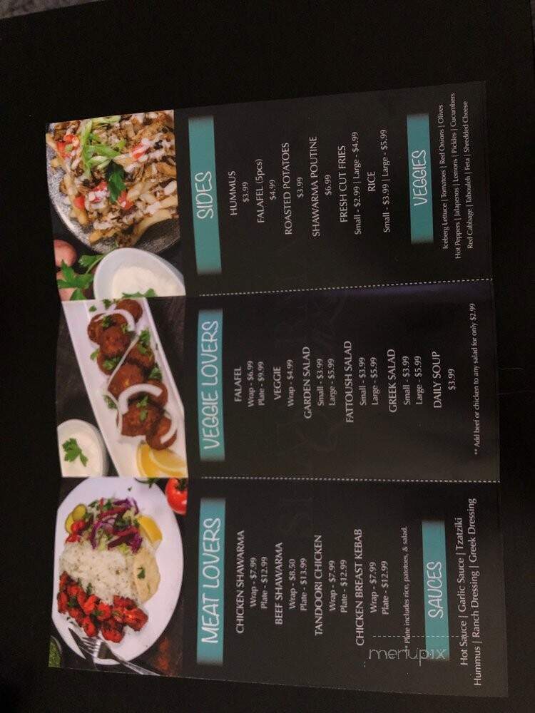 Shawarma Queenz - Toronto, ON menu_pic