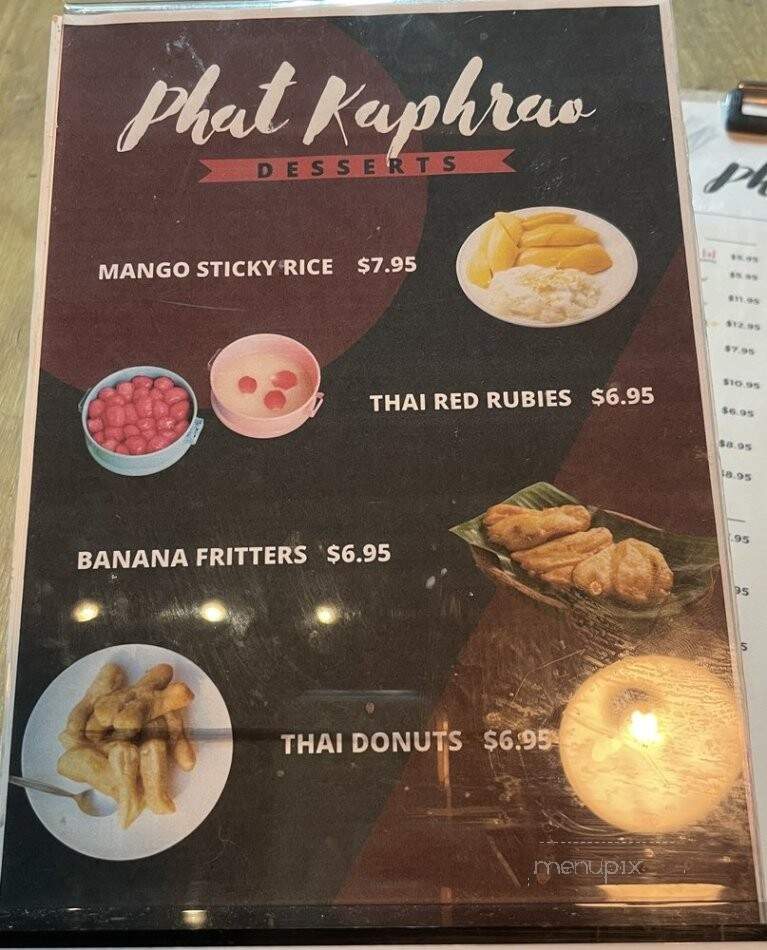 Phat Kaphrao - Toronto, ON menu_pic
