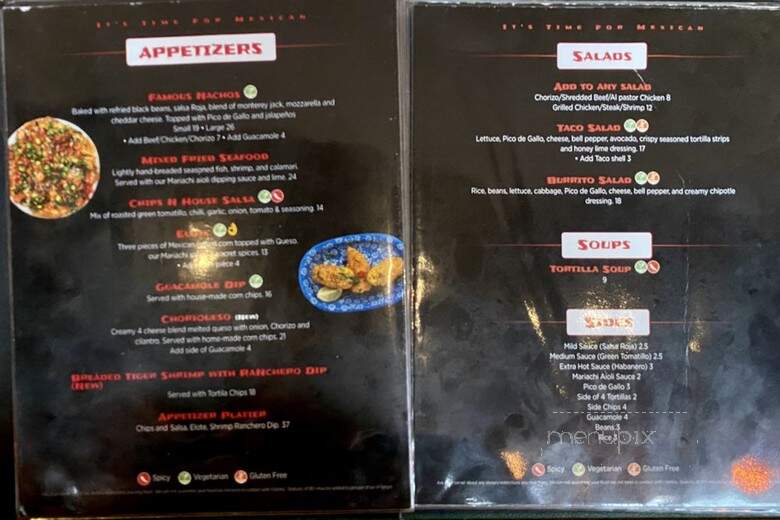 3 Mariachis - Vaughan, ON menu_pic