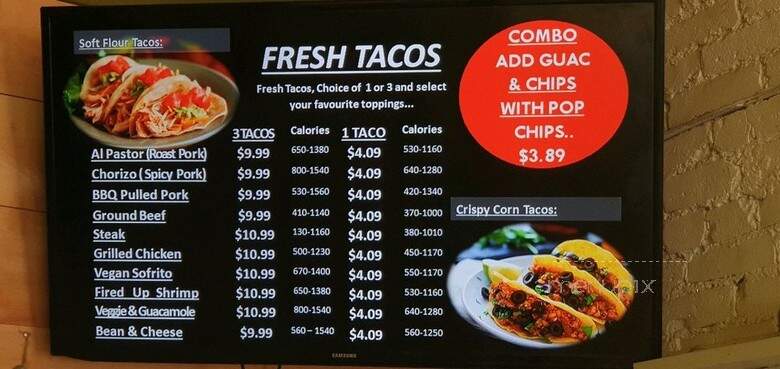 Mexicados Burritos & Bowls - Toronto, ON menu_pic