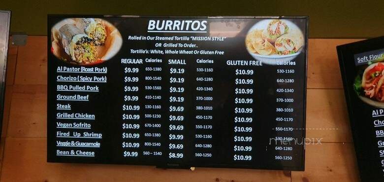 Mexicados Burritos & Bowls - Toronto, ON menu_pic