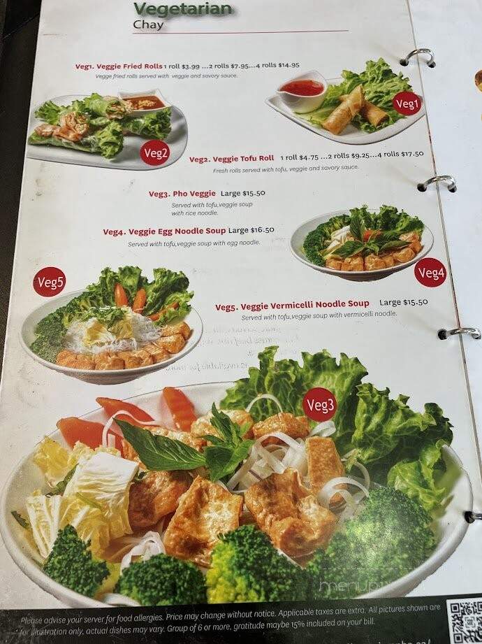 I Am Pho - Coquitlam, BC menu_pic