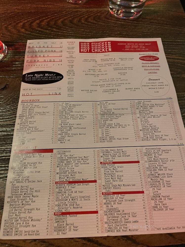 Comery Block Barbecue - Calgary, AB menu_pic