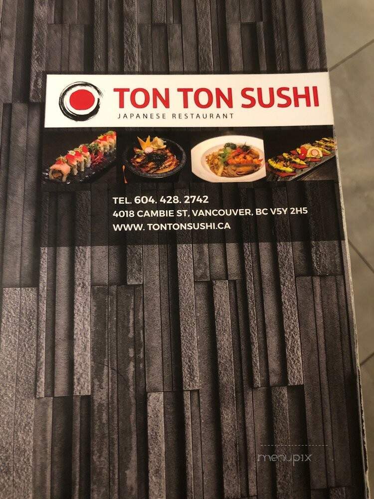 Tonton Sushi - Vancouver, BC menu_pic