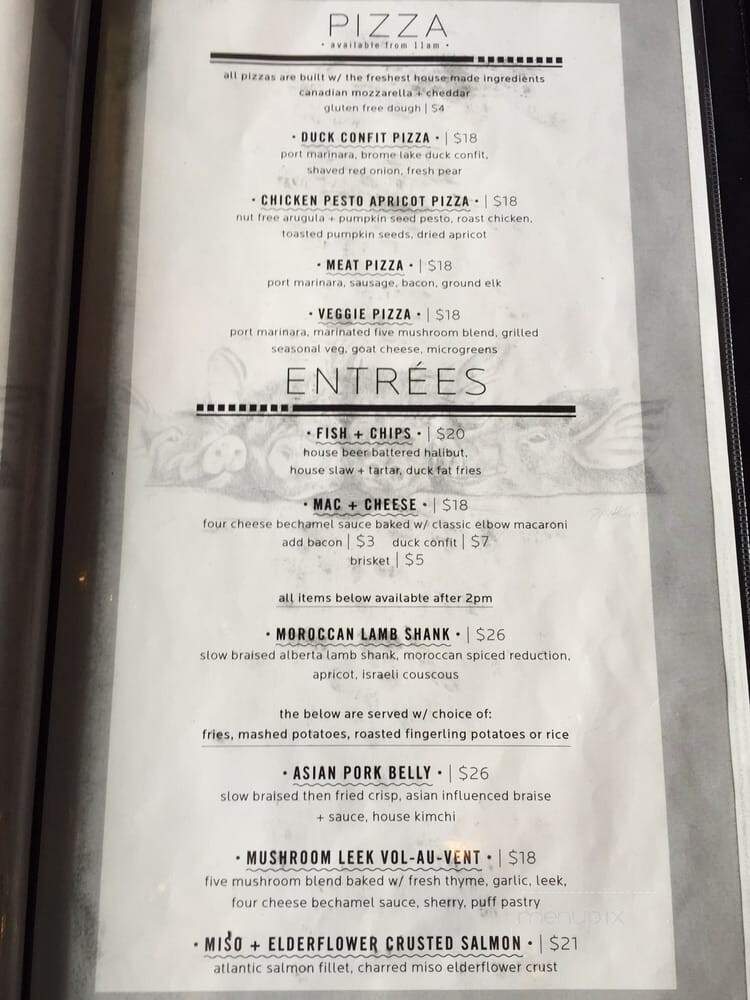 Hogshead - Canmore, AB menu_pic