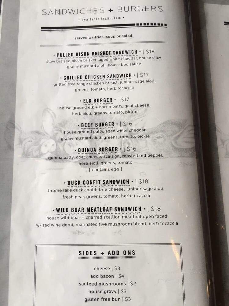 Hogshead - Canmore, AB menu_pic