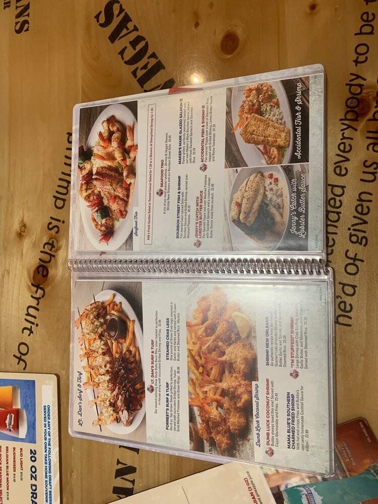Bubba Gump Shrimp Co. - Edmonton, AB menu_pic