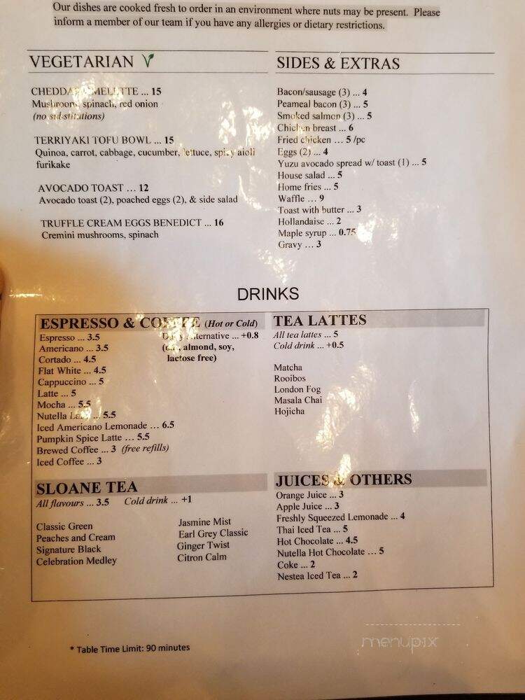 Elephant Grind Coffee - Richmond Hill, ON menu_pic