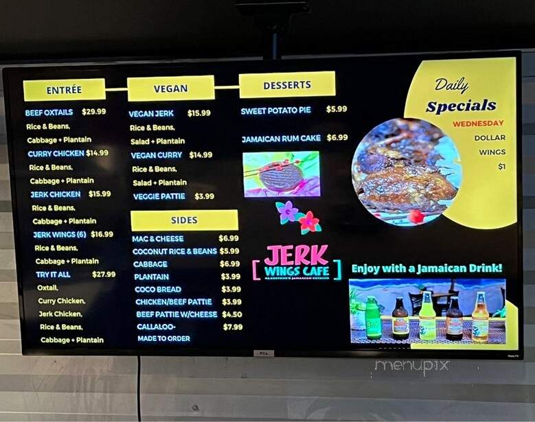 Jerk Wings Cafe - Los Angeles, CA menu_pic