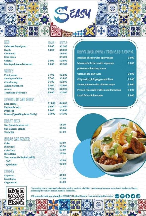 Seasy - Coral Gables, FL menu_pic