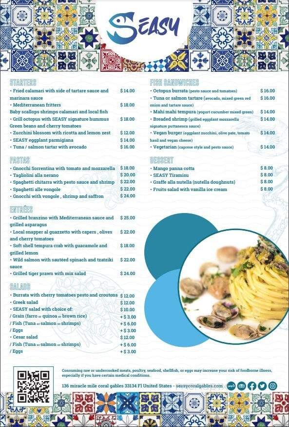 Seasy - Coral Gables, FL menu_pic