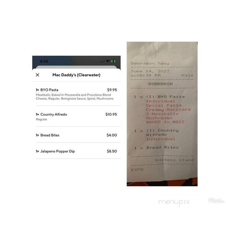 Billy Bricks - Clearwater, FL menu_pic