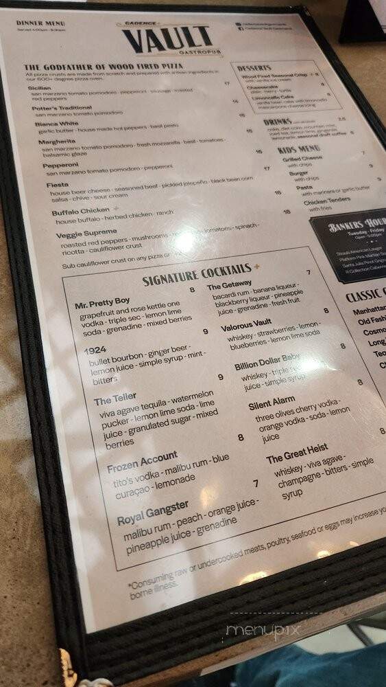 Renovatio's Taproom and Restuarant - East Liverpool, OH menu_pic