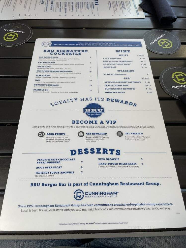Bru Burger Bar - Brownsburg, IN menu_pic