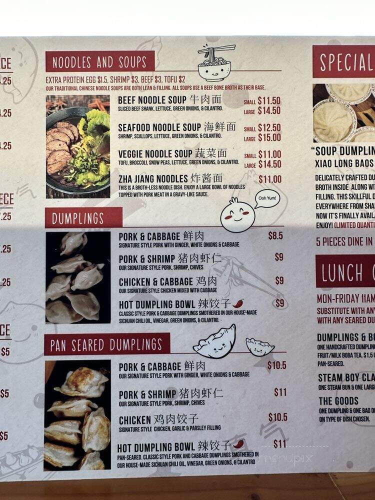 Steamboys - Nolensville, TN menu_pic
