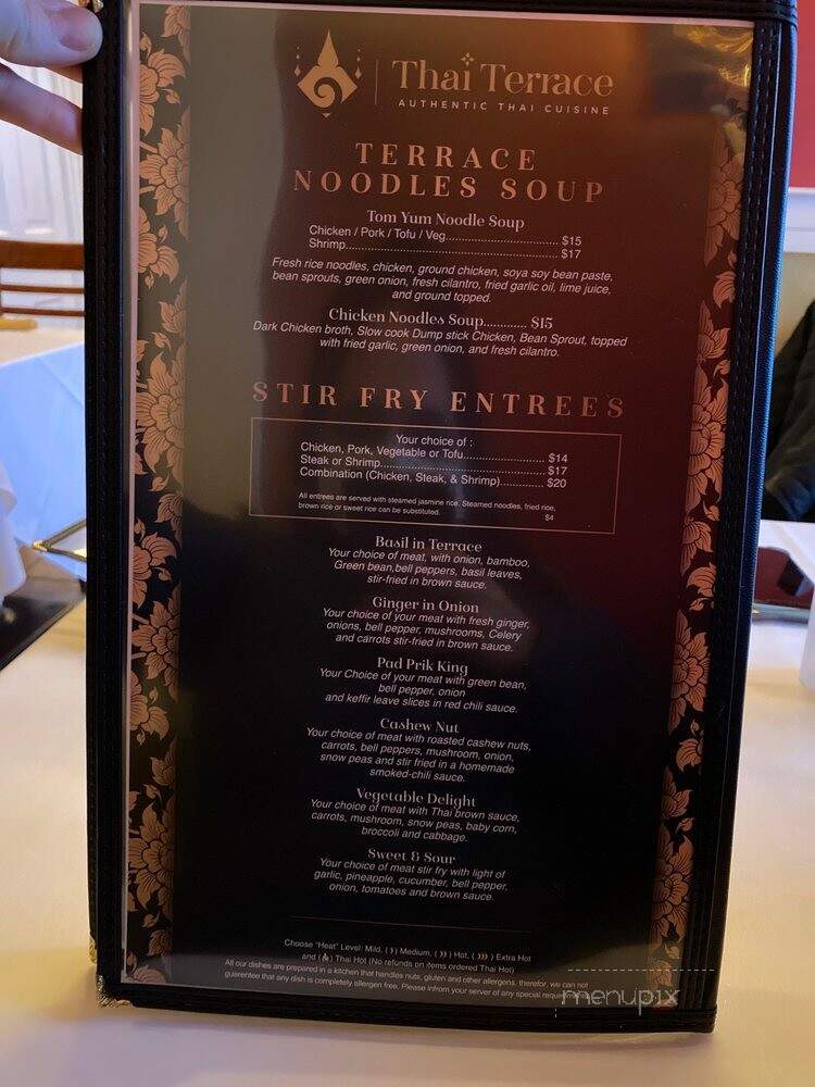 Thai Terrace - Mason, OH menu_pic