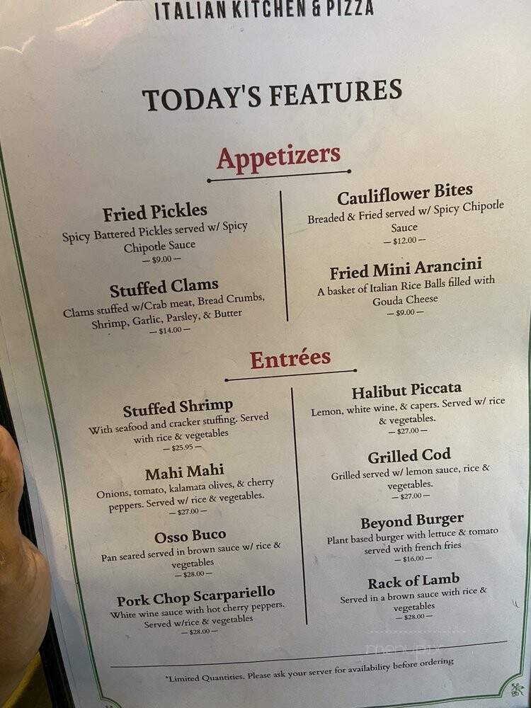 Ponza Italian Kitchen - Norwalk, CT menu_pic