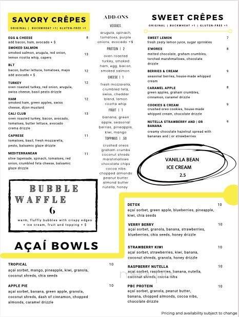 Mr Z'S Crepes & Teas - Aptos, CA menu_pic