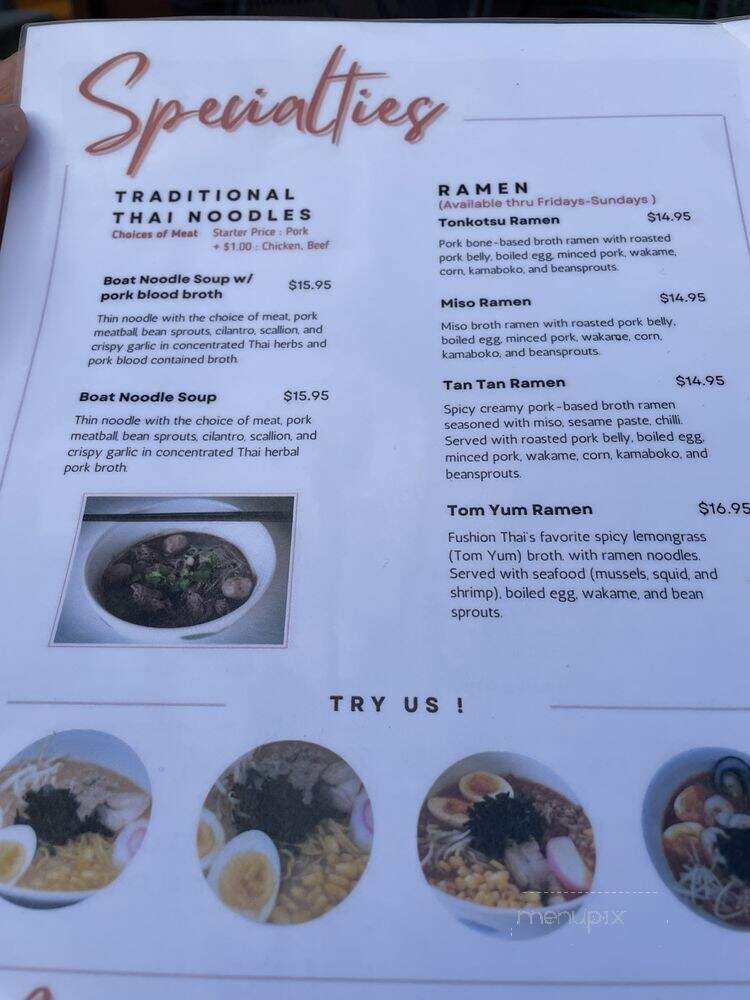 The Pepper Thai Kitchen - Silver Spring, MD menu_pic