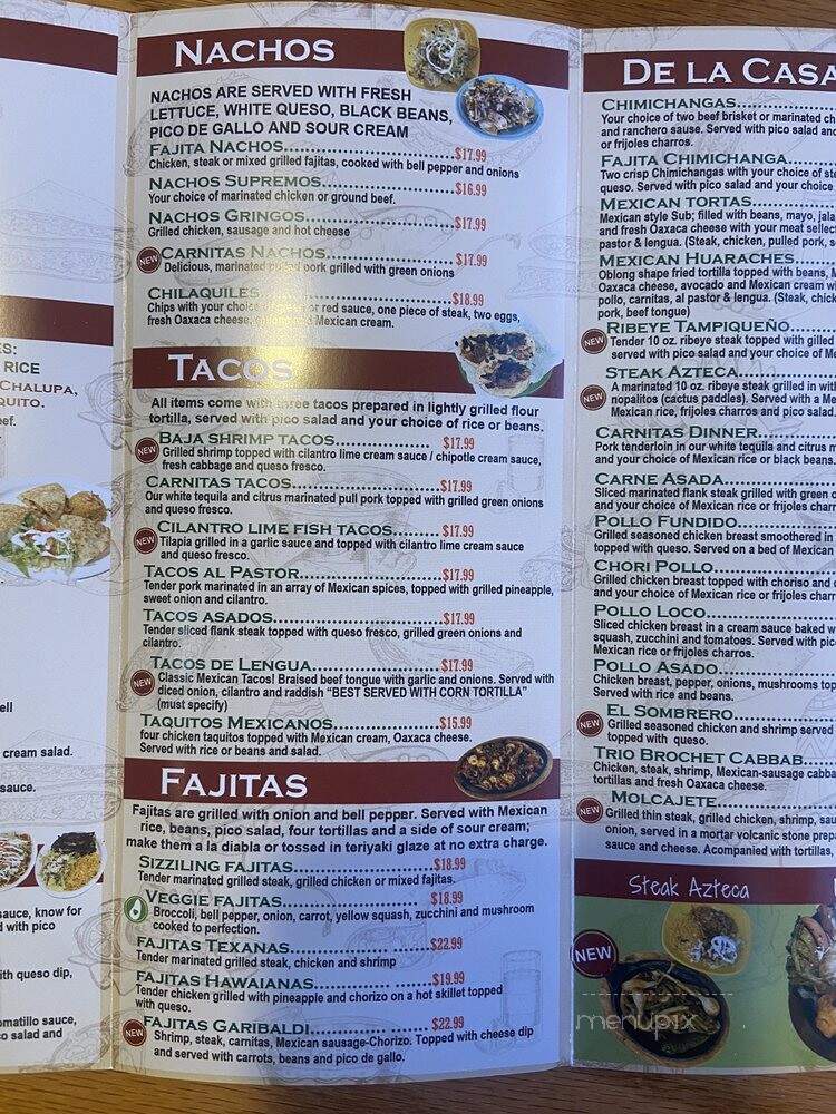 Garibaldi - Columbia, SC menu_pic