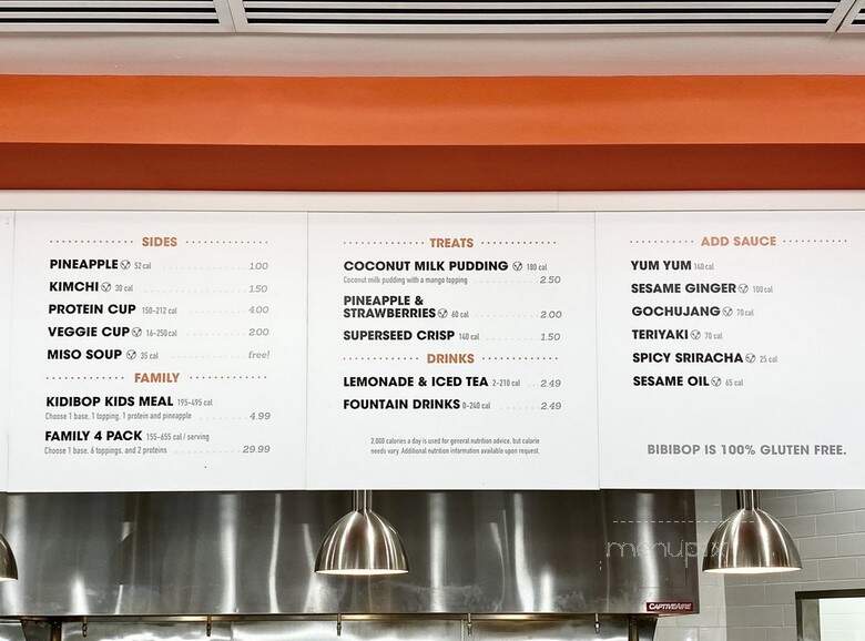 Bibibop Asian Grill - Fairview Park, OH menu_pic
