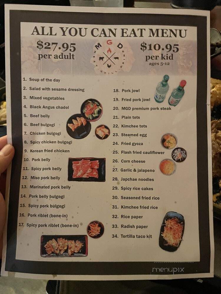 MGD Korean Kitchen and Bar - La Habra, CA menu_pic
