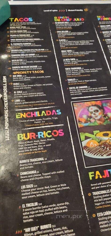 No Manches - Carpentersville, IL menu_pic