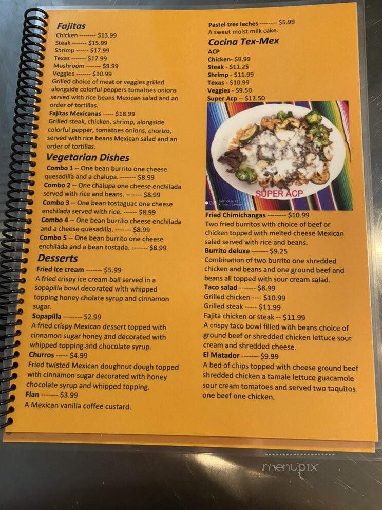 El Agavero Mexicano - Jamestown, NC menu_pic