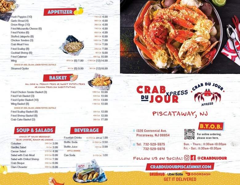 Crab Du Jour - Piscataway, NJ menu_pic