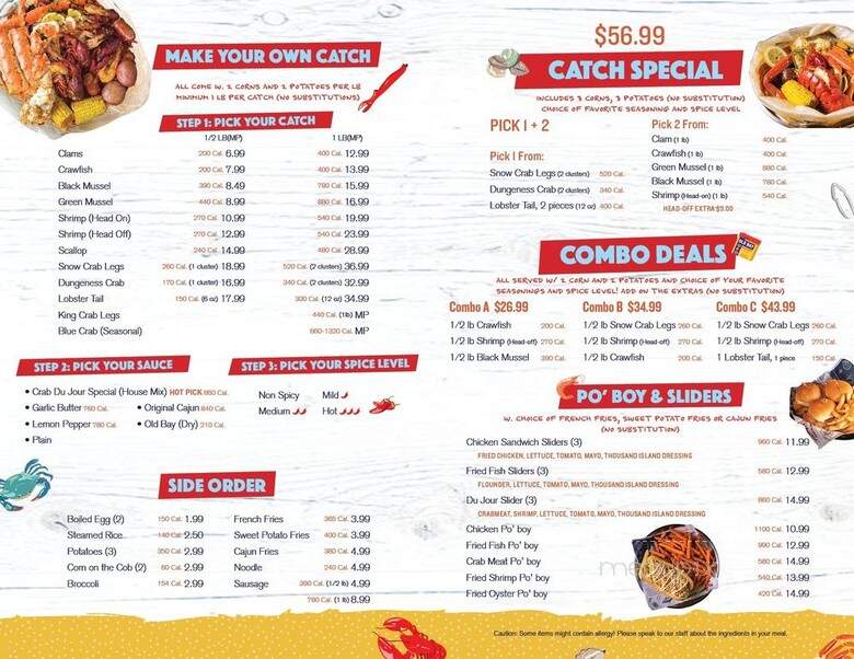 Crab Du Jour - Piscataway, NJ menu_pic