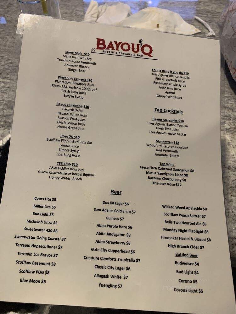 Bayou'Q Smokin Bistreaux & Bar - Atlanta, GA