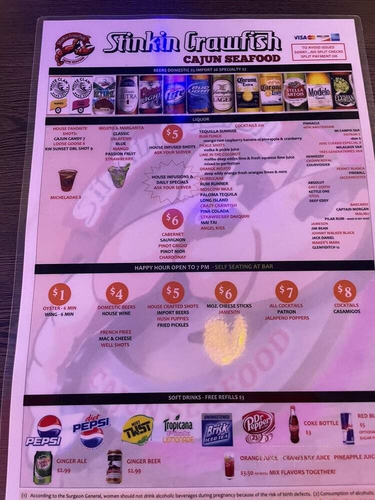 Stinkin Crawfish Key West - Key West, FL menu_pic